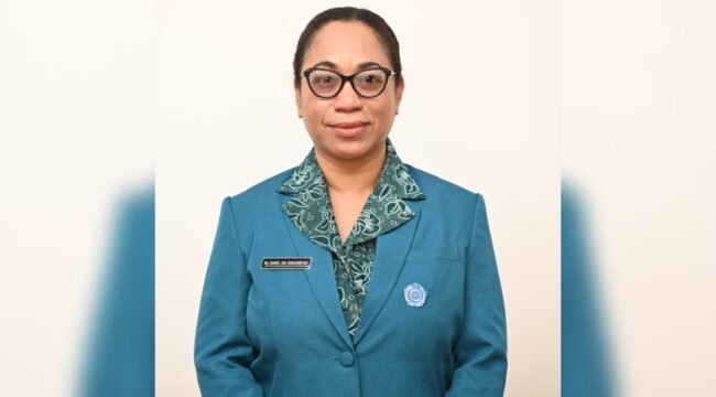 Ketua TP PKK Distrik Mimika Barat Jauh, Ny. Sarce Kukuareyau. 