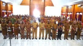 Foto bersama Rapat Koordinasi Teknis Perencanaan dan Pembangunan (Rakortekrenbang) Tahun 2026. (Foto: Edwin/Sasagupapua)