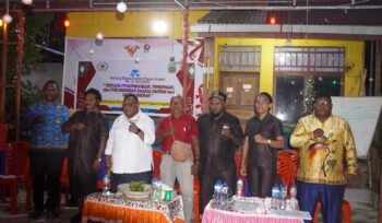 Momen foto bersama usai kegiatan sosialisasi, Kamis (21/5/2026). Foto: Kristin Rejang/Sasagupapua.com
