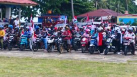 BMP RI Papua Tengah saat menyelenggarakan apel dan pawai kebangsaan. (Foto: Ist)