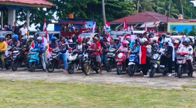 BMP RI Papua Tengah saat menyelenggarakan apel dan pawai kebangsaan. (Foto: Ist)