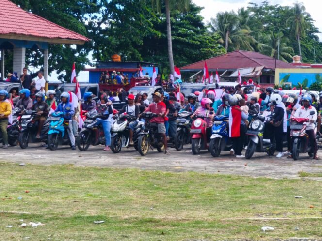 
BMP RI Papua Tengah saat menyelenggarakan apel dan pawai kebangsaan. (Foto: Ist)