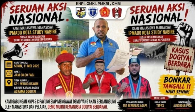 
KNPI PPT dan Cipayung Siap Ikut Partisipasi Aksi Mahasiswa Dogiyai Besok