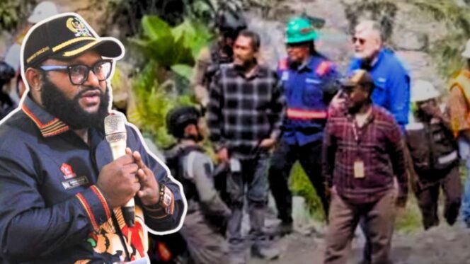 
KTT PTFI Tinjau Dampak Longsor Banti, Araminus Omaleng: Jangan Hanya Jalan-Jalan, Harus Ada Solusi