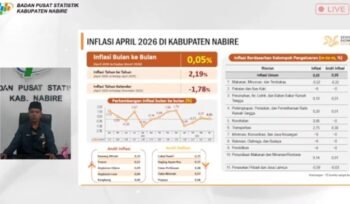 Sumber: Capture YouTube BPS Nabire, Senin (4/5/2026). 