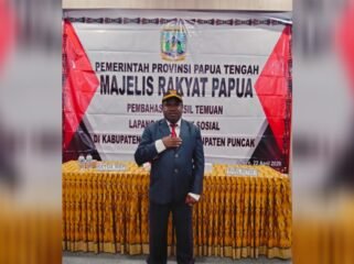 Ketua Pokja Adat MRP Papua Tengah, Yulius Wandagau. (Foto: Ist)