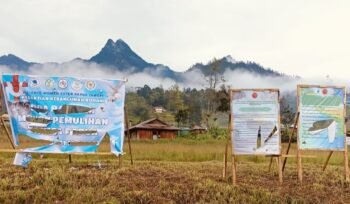 Kondisi baliho di Sinak yang dirusaki OTK. (Foto: Ist)