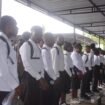Para siswa calon sekolah kedinasan saat berkumpul di Kantor BPKSDM Papua Tengah, Senin (19/5/2026). Foto: Kristin Rejang/Sasagupapua.com.