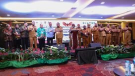 Penutupan rangkaian Forum Koordinasi Strategis Percepatan Pembangunan Papua yang diselenggarakan di Timika pada Selasa, 12 Mei 2026. 
