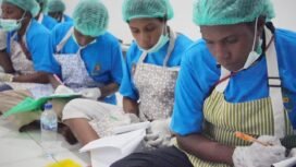 Para peserta berjumlah 40 orang, mengikuti pelatihan teori sebelum melakukan praktik mengolah  bahan  makanan  berbahan pangan lokal bergizi. (Foto: Corcom PTFI)