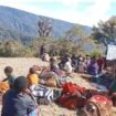Masyarakat Distrik kemburu mengungsi ke tirineri dan moulo, puncak Jaya, 15 April 2026. Tim Klasisi GKII Sinak Timur/NadiPapua