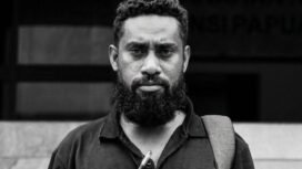 Reinhart Kmur, pengabdi Batuan Hukum LBH Papua. 