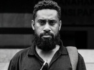 Reinhart Kmur, pengabdi Batuan Hukum LBH Papua. 