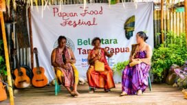 Suasana kegiatan Papua Food Festival 2026 di Sorong. (Foto: Lumbung Sagu dan Belantara Papua).