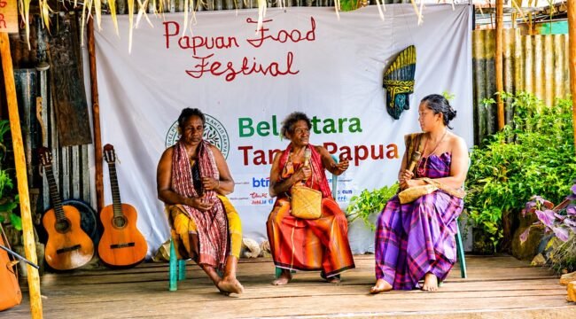 Suasana kegiatan Papua Food Festival 2026 di Sorong. (Foto: Lumbung Sagu dan Belantara Papua).