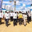 Wamendagri Ribka Haluk dan Wamen PU Ir. Diana Kusumastuti, saat meninjau proses pembangunan Pusat Pemerintahan Provinsi Papua Tengah. (Foto: Humas Pemprov Papua Tengah)