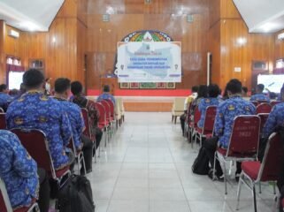 Suasana Kegiatan Bimbingan Teknis Tata Cara Penginputan Indikator Inovasi sekaligus Koordinasi Teknis Aplikasi Innovative Government Award (IGA) di Guest House, Kabupaten Nabire, Kamis (11/6/2026). Foto: Kristin Rejang/Sasagupapua.com.