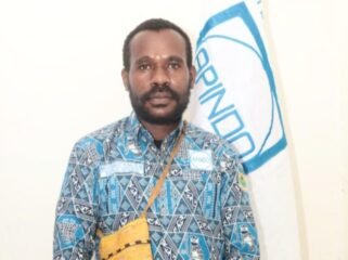 ​Ketua Umum APINDO Kabupaten Dogiyai, Melkianus Tebai. (Foto: Dok Pribadi)