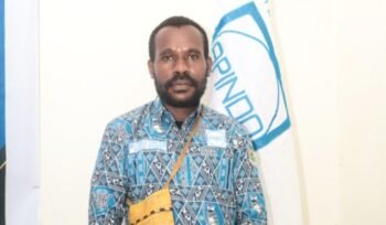 ​Ketua Umum APINDO Kabupaten Dogiyai, Melkianus Tebai. (Foto: Dok Pribadi)