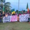 Fans Senegal Manokwari berfoto bersama usai melakukan konvoi pada Senin (15/6/2026). Foto: Ist