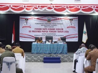Suasana kegiatan Forum SKPD Bidang Hukum se-Provinsi Papua Tengah, Senin (29/6/2026). Foto: Kristin Rejang/Sasagupapua