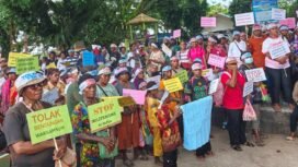 Mama Papua di Papua Barat Daya saat melakukan aksi, Rabu (1/7/2026). Foto: Istimewa