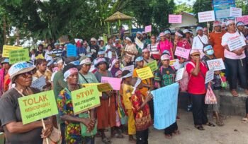 Mama Papua di Papua Barat Daya saat melakukan aksi, Rabu (1/7/2026). Foto: Istimewa