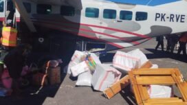 Pemerintah Provinsi Papua Tengah kirim bantuan ke Intan Jaya. (Foto: Humas Pemprov Papua Tengah)
