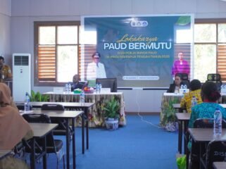 Suasana kegiatan pembukaan Lokakarya Paud Bermutu di Nabire, Selasa (7/6/2026). Foto: Kristin Rejang/Sasagupapua