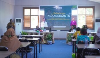 Suasana kegiatan pembukaan Lokakarya Paud Bermutu di Nabire, Selasa (7/6/2026). Foto: Kristin Rejang/Sasagupapua