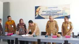 Suasana proses serah terima Rumah Susun (Rusun) Aparatur Sipil Negara (ASN) Pemprov Papua Tengah, Selasa (7/7/2026). Foto: Kristin Rejang/Sasagupapua.com