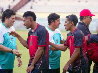 Latihan perdana Persipura Jayapura. (Foto: Media Officer Persipura)