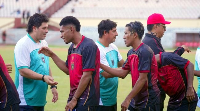 Latihan perdana Persipura Jayapura. (Foto: Media Officer Persipura)