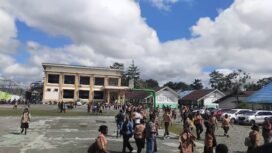 Suasana di SMK Negeri 3 Kesehatan Kabupaten Mimika. 