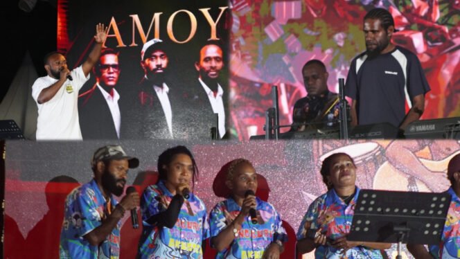 
					Panggung Bola Gembira Papua Tengah: Amoye Band dan Kanguru Akustik Apresiasi Ruang bagi Musisi Lokal