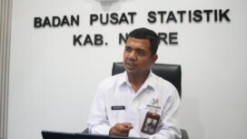 Kepala BPS Kabupaten Nabire, Dio Ginting. (Foto: Kristin Rejang/Sasagupapua)