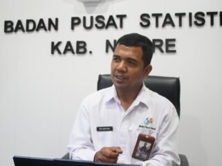 Kepala BPS Kabupaten Nabire, Dio Ginting. (Foto: Kristin Rejang/Sasagupapua)