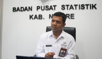 Kepala BPS Kabupaten Nabire, Dio Ginting. (Foto: Kristin Rejang/Sasagupapua)
