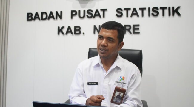 Kepala BPS Kabupaten Nabire, Dio Ginting. (Foto: Kristin Rejang/Sasagupapua)