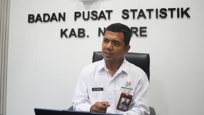 
Kepala BPS Kabupaten Nabire, Dio Ginting. (Foto: Kristin Rejang/Sasagupapua)