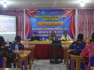 Suasana kegiatan pembukaan Workshop ILP Batch III Tahun 2026 bagi pegawai di Dinkes Provinsi Papua Tengah, Kamis (7/8/2026). Foto: Kristin Rejang/Sasagupapua.com.