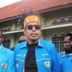 Sekretaris Jenderal DPP KNPI Pusat, Almanzo Bonara saat diwawancarai usai pelantikan DPD I KNPI Papua Pegunungan, Jumat (14/8/2026). Foto: Kristin Rejang/Sasagupapua)