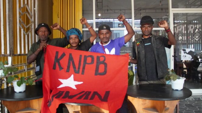 
Badan Pengurus KNPB Nabire. (Foto: Kristin Rejang/Sasagupapua)