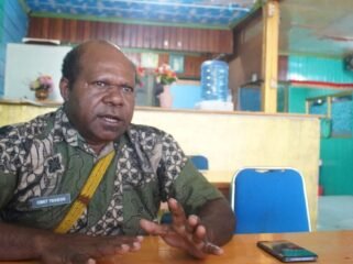 Sekertaris Dinas Kesehatan Provinsi Papua Tengah, Obet Tekege. (Foto: Kristin Rejang/Sasagupapua)