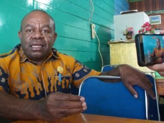 Kepala Bidang Sumber Daya Kesehatan (SDK) Dinas Kesehatan Provinsi Papua Tengah, Kristianus Tebai, SKM.M.Kes. (Foto: Kristin Rejang/Sasagupapua)