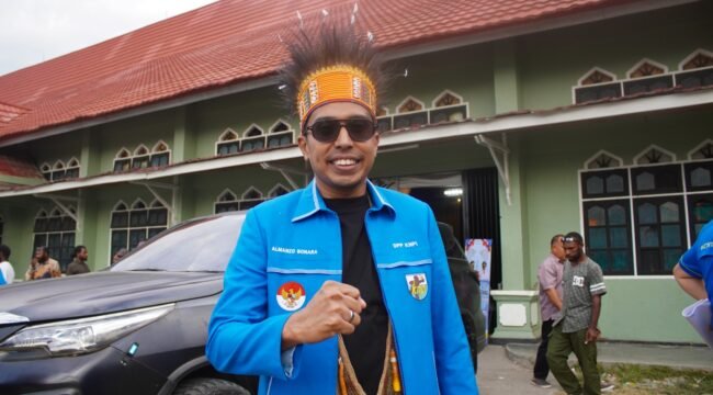 Sekretaris Jenderal DPP KNPI Pusat, Almanzo Bonara. (Foto: Kristin Rejang/sasagupapua.com).