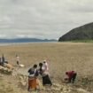 Kondisi kemarau di Danau Paniai. (Foto: Istimewa)