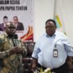 Menteri HAM RI, Natalius Pigai saat berkunjung ke DPR Papua Tengah, Senin (17/8/2026). Foto: Kristin Rejang/sasagupapua