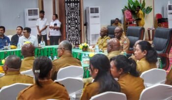 Suasana kegiatan Evaluasi Penyelenggaraan Pemerintahan Daerah, Senin (30/8/2026). (Foto: Edwin Rumanasen/Sasagupapua)