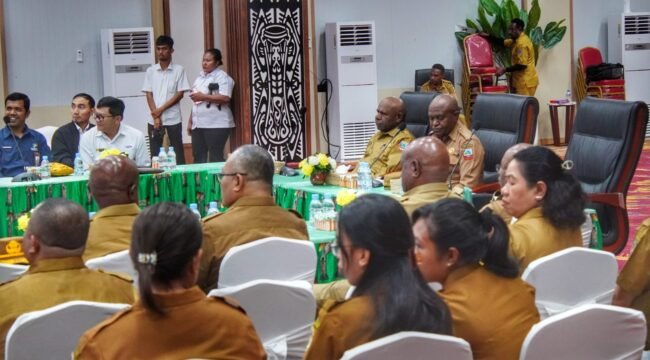 Suasana kegiatan Evaluasi Penyelenggaraan Pemerintahan Daerah, Senin (30/8/2026). (Foto: Edwin Rumanasen/Sasagupapua)